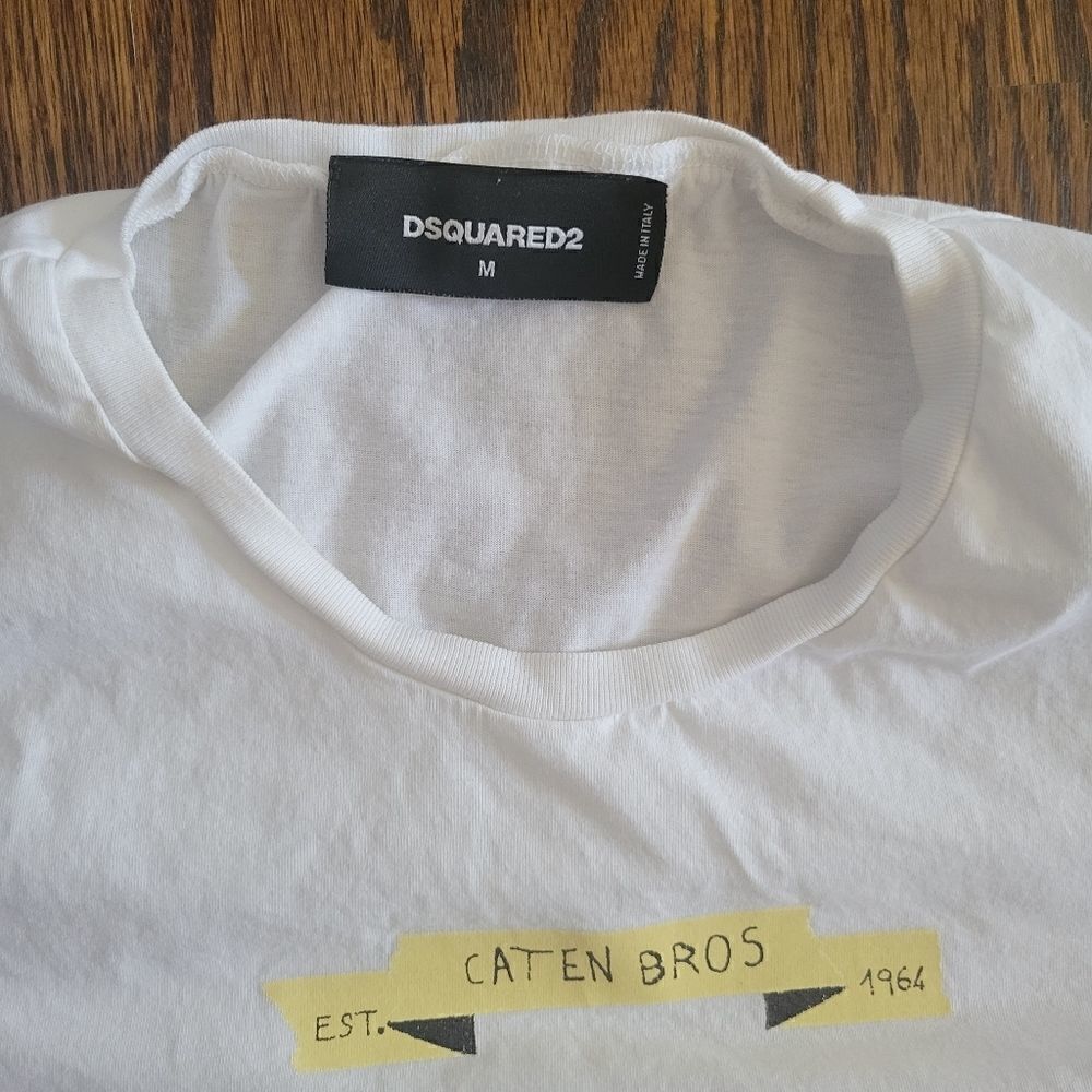 Dsquared2 White T-shirt M S - Picture 8 of 10